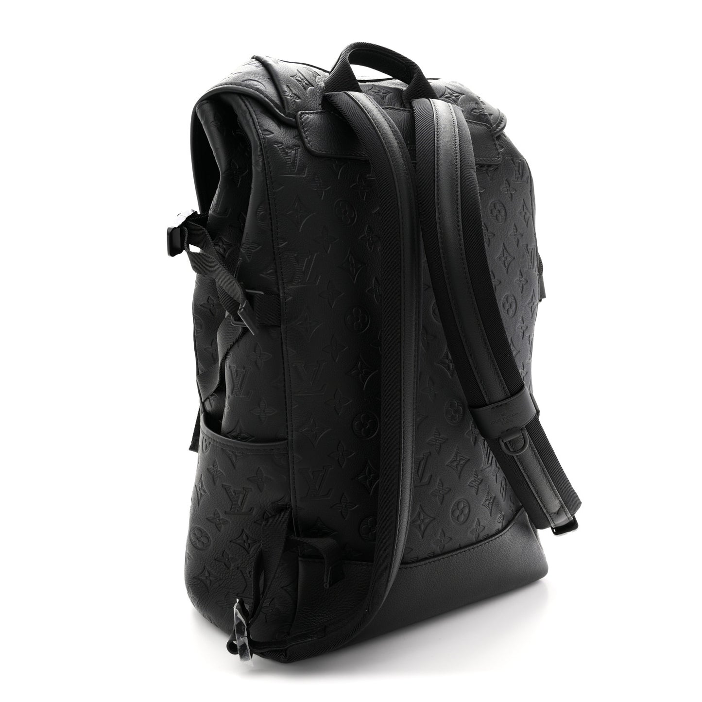 Calfskin Monogram Shadow Getaway Backpack Black