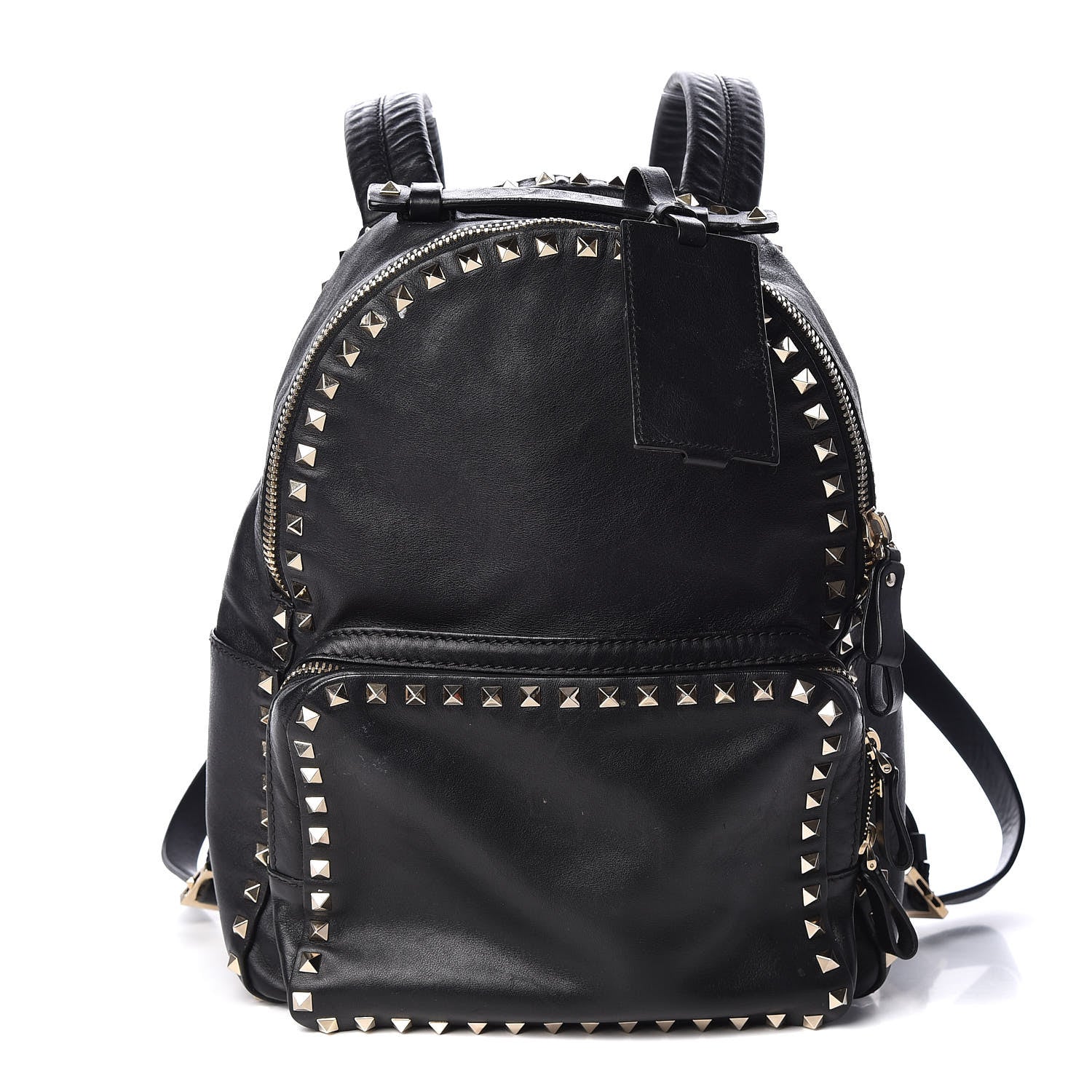 Valentino Garavani Vitello Medium Rockstud Backpack Black 1 of 13