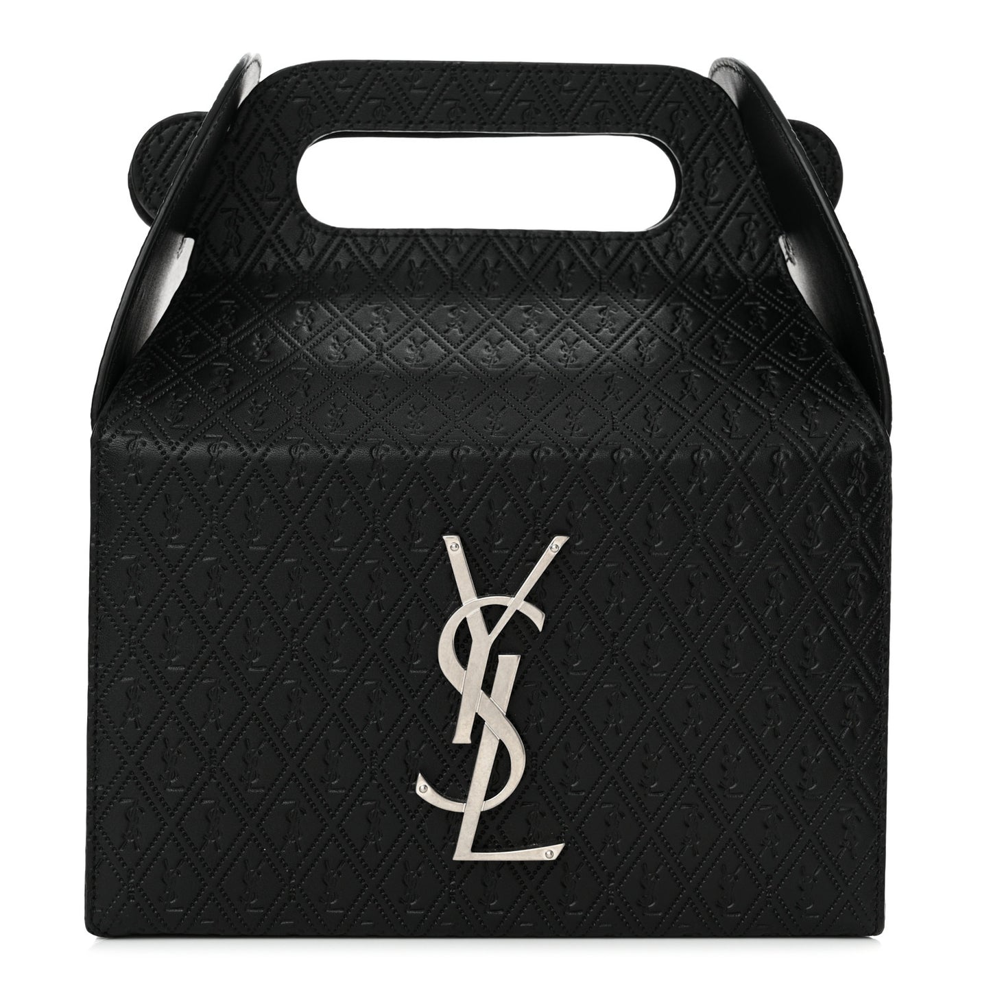 Calfskin Monogram Take Away Box Black