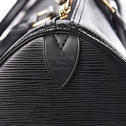 Louis Vuitton Epi Speedy 30 Black 6 of 13