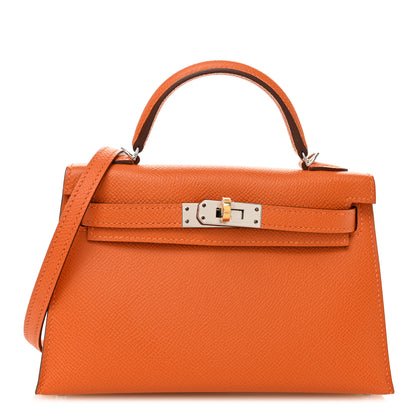 Hermes Epsom Mini Kelly Sellier 20 Orange 1 of 13