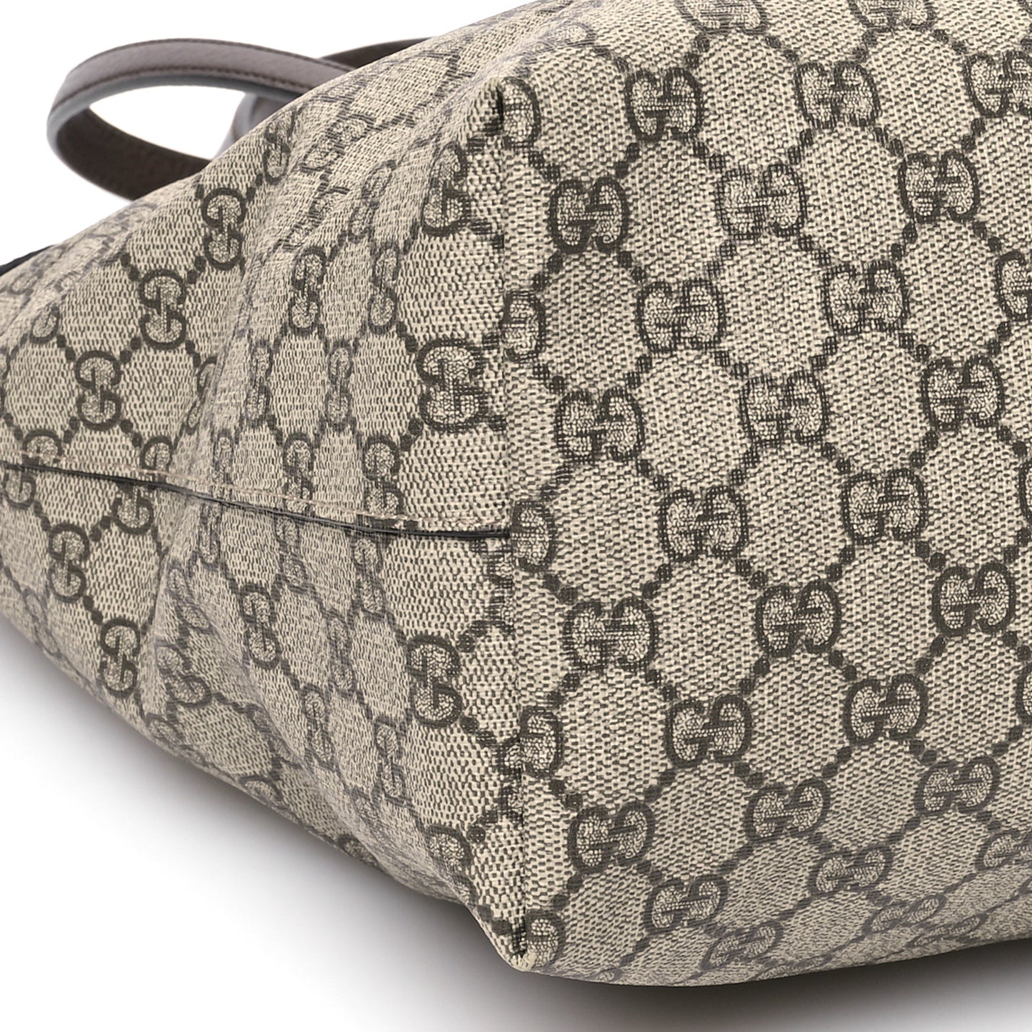 GG Supreme Monogram Medium Ophidia Shopping Tote Brown
