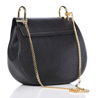 Chloe Grained Lambskin Drew Shoulder Bag Black 4 of 9
