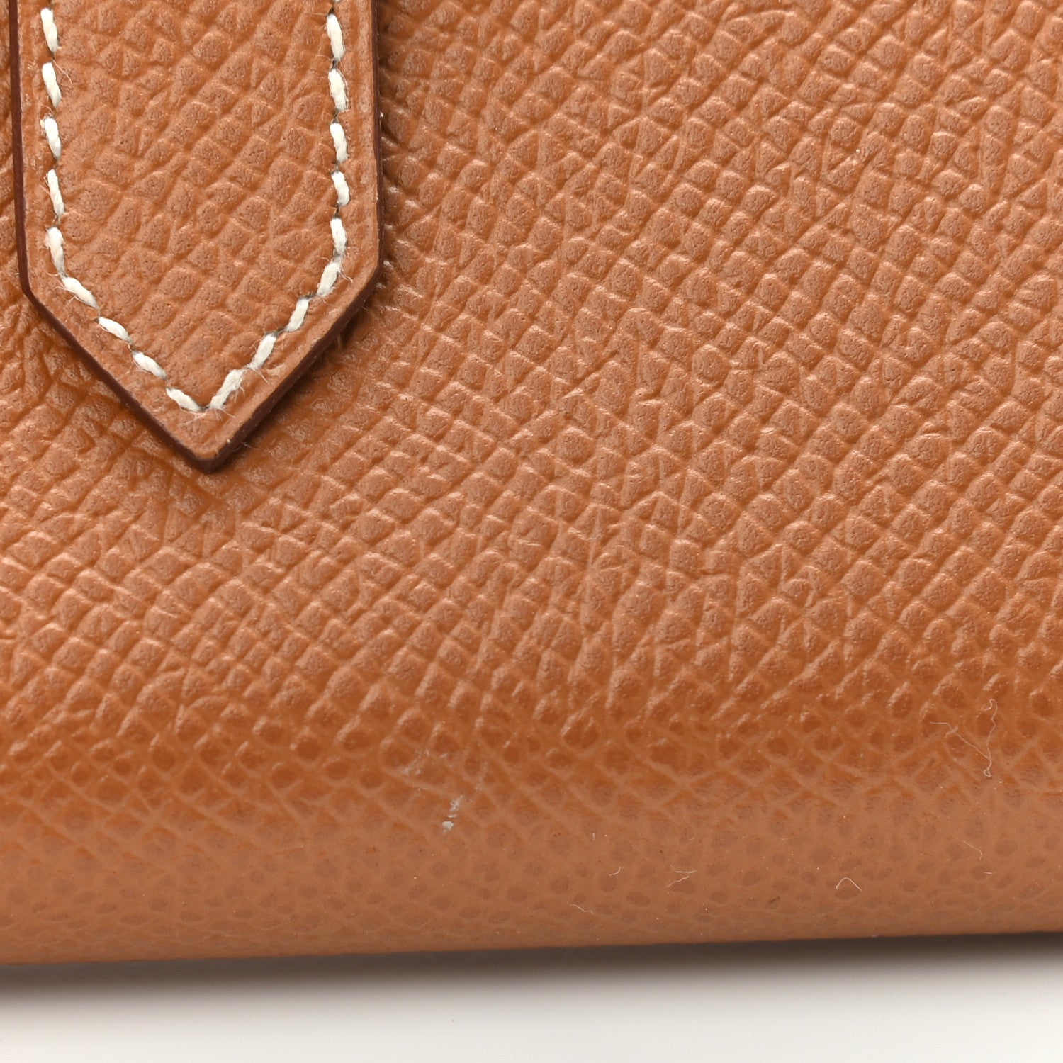 Hermes Epsom Bearn Card Holder Wallet Gold 8 of 9