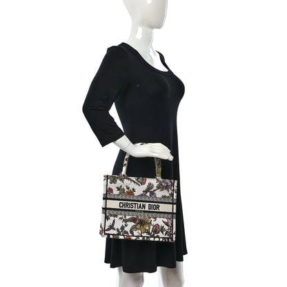 Christian Dior Canvas Jardin Botanique Embroidered Small Book Tote Multicolor 2 of 9