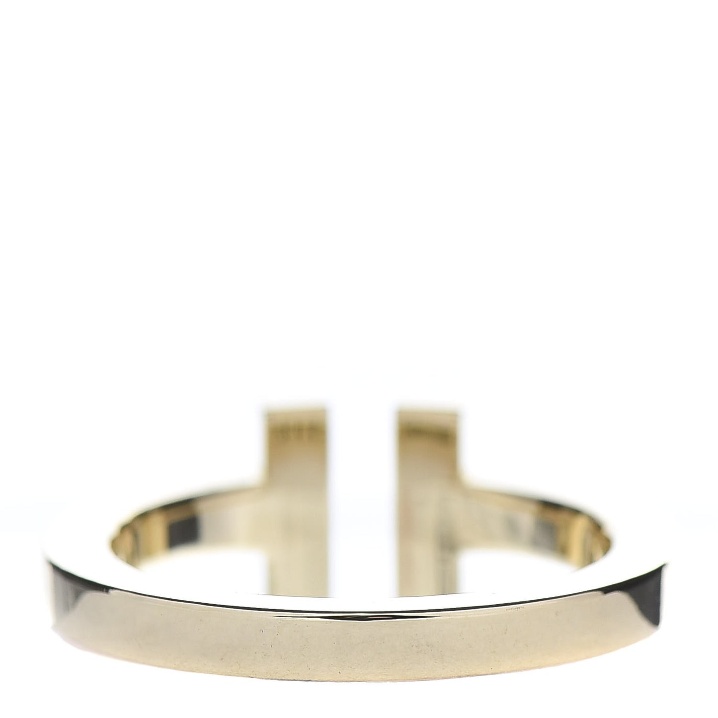 18K Yellow Gold T Square Ring 53 6.25