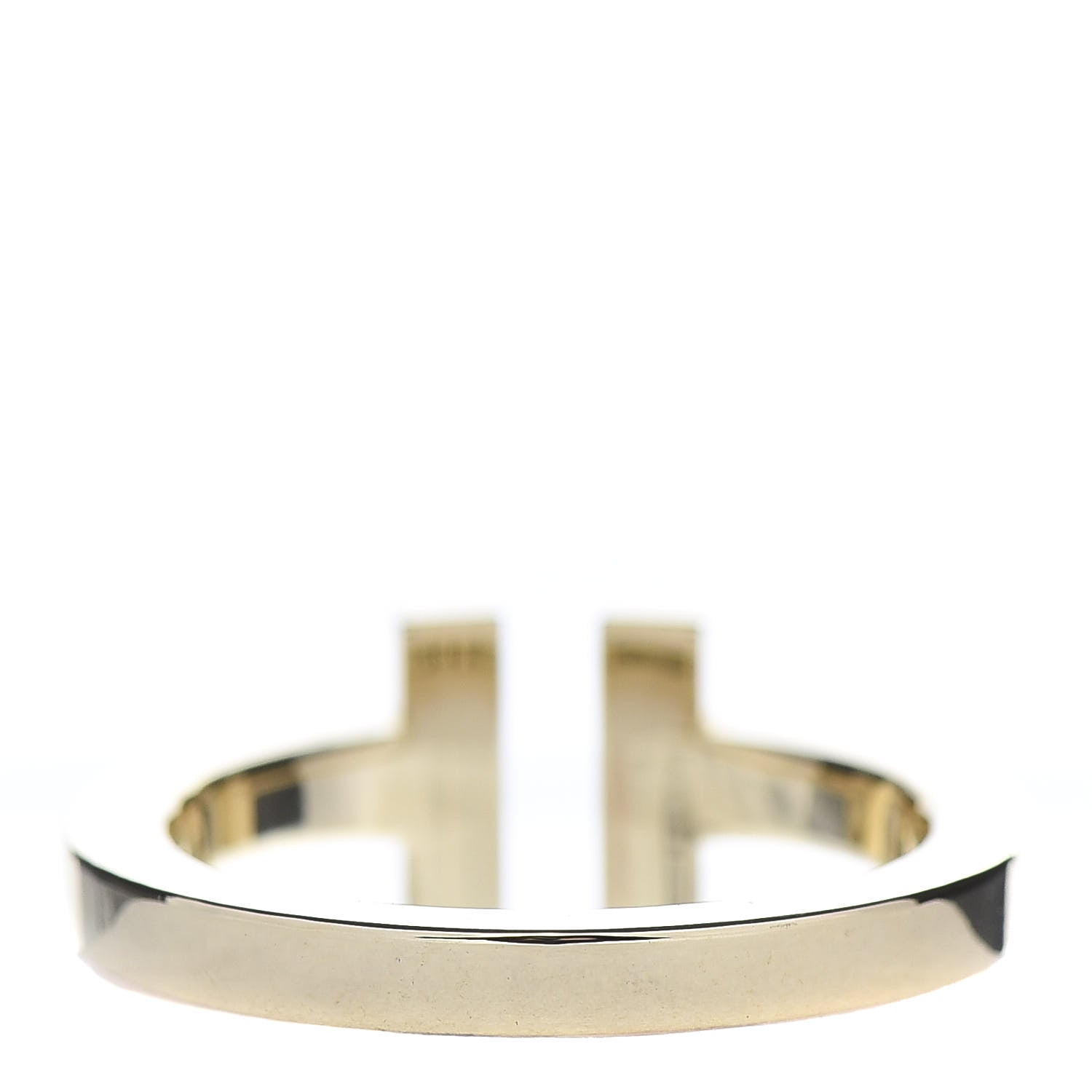 Tiffany 18K Yellow Gold T Square Ring 53 6.25 3 of 4
