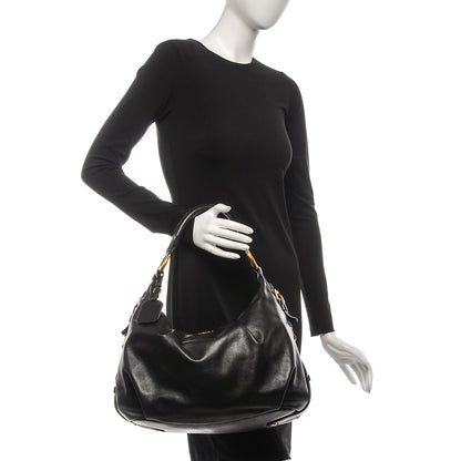 Prada Soft Calf Hobo Nero Black 2 of 8