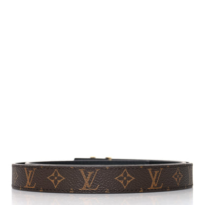 Louis Vuitton Calfskin Monogram 20mm LV Iconic Reversible Belt 80 32 Black 2 of 5