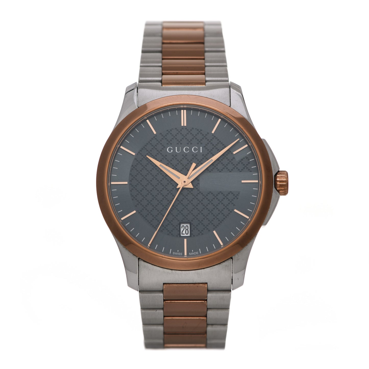 Stainless Steel 38mm G-Timeless Two Tone Quartz Watch Black