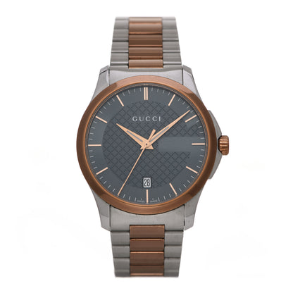 Gucci Stainless Steel 38mm G-Timeless Two Tone Quartz Watch Black 1 of 6