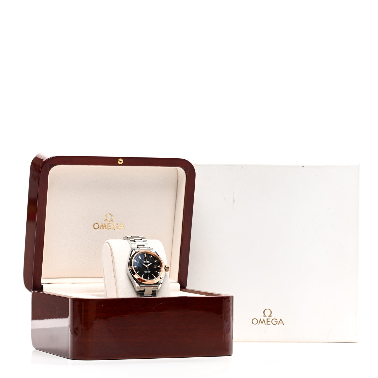 Stainless Steel 18K Red Gold 34mm Seamaster Aqua Terra Automatic Watch Black 231.20.34.20.01.003
