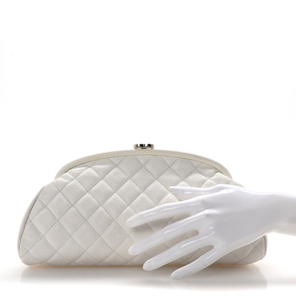 Chanel Caviar Quilted Timeless Clutch White 2 of 7