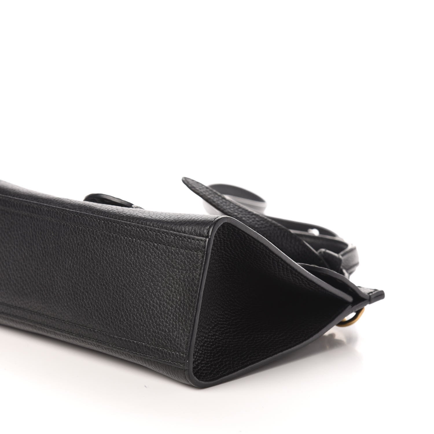 Gucci Calfskin Mini GG Marmont Top Handle Bag Black 12 of 15