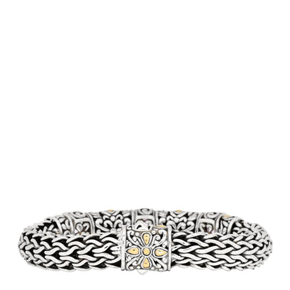 John Hardy Sterling Silver 18 Karat Yellow Gold Amethyst Batu Sari Dot Station Bracelet 2 of 4