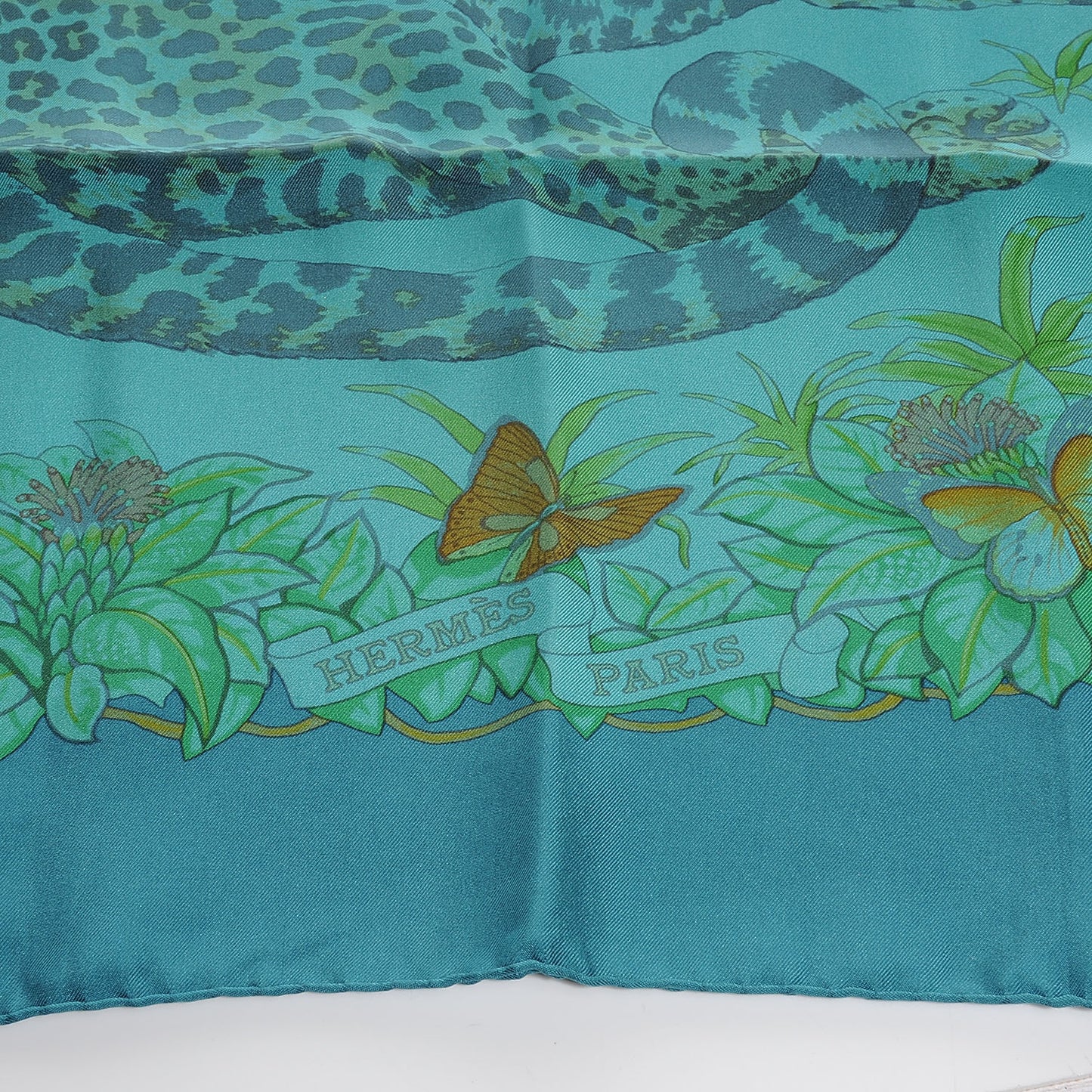 Silk Dip Dye Jungle Love Scarf 90