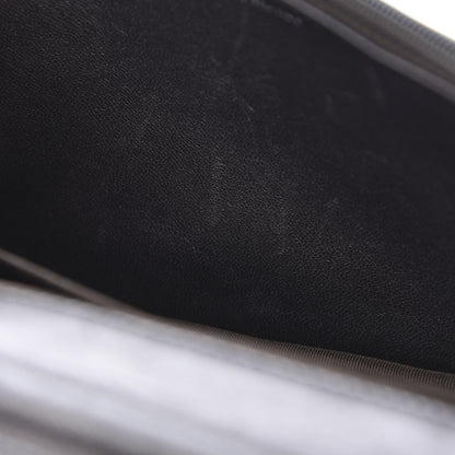 Chanel Iridescent Lambskin Quilted Wallet On Chain WOC Grey 13 of 15