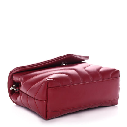 Saint Laurent Calfskin Y Quilted Monogram Toy Loulou Crossbody Bag New Lipstick 3 of 14