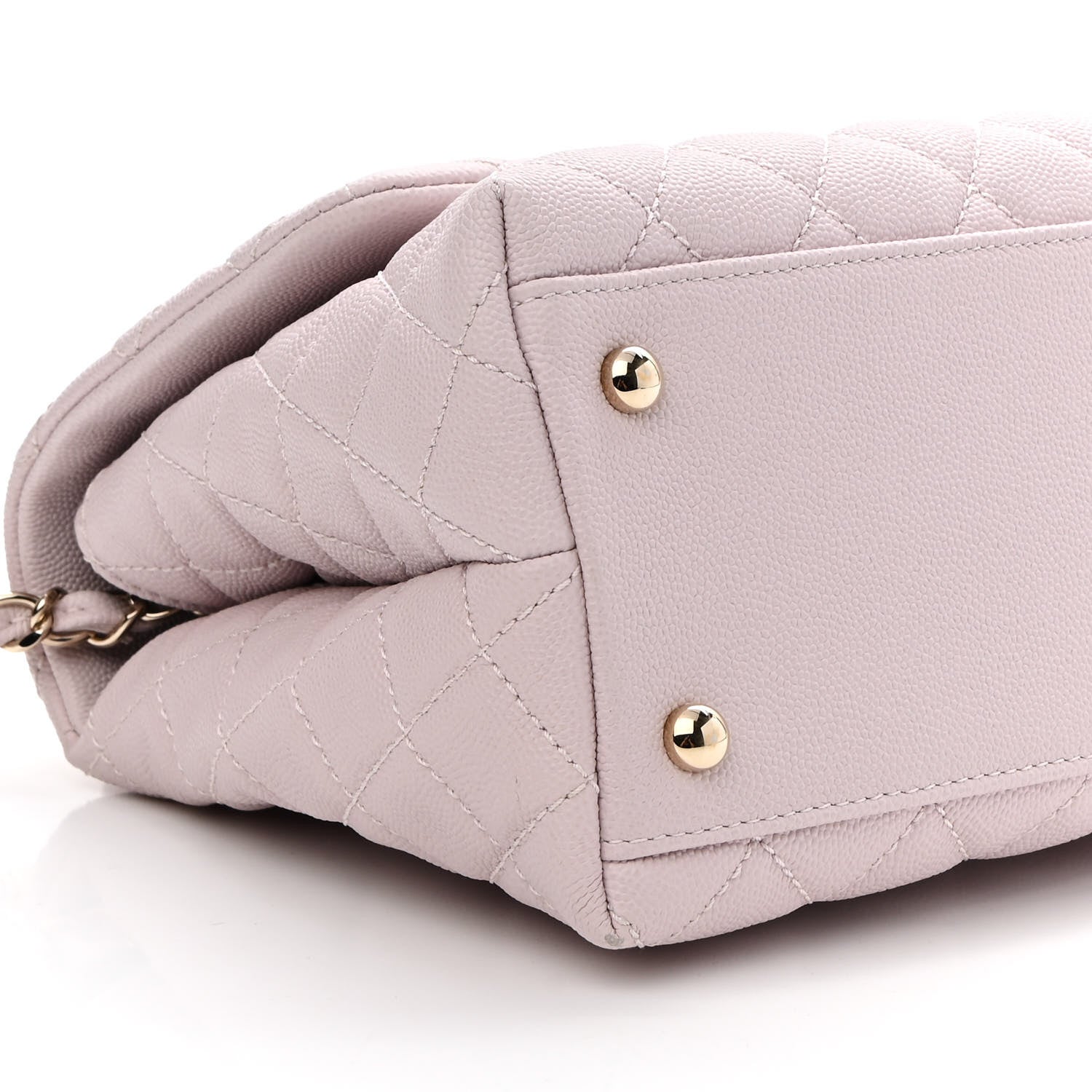 Chanel Caviar Quilted Small Coco Handle Flap Lilas Lilac 8 of 10