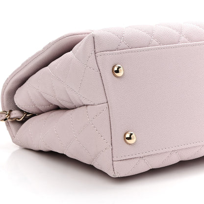 Chanel Caviar Quilted Small Coco Handle Flap Lilas Lilac 8 of 10