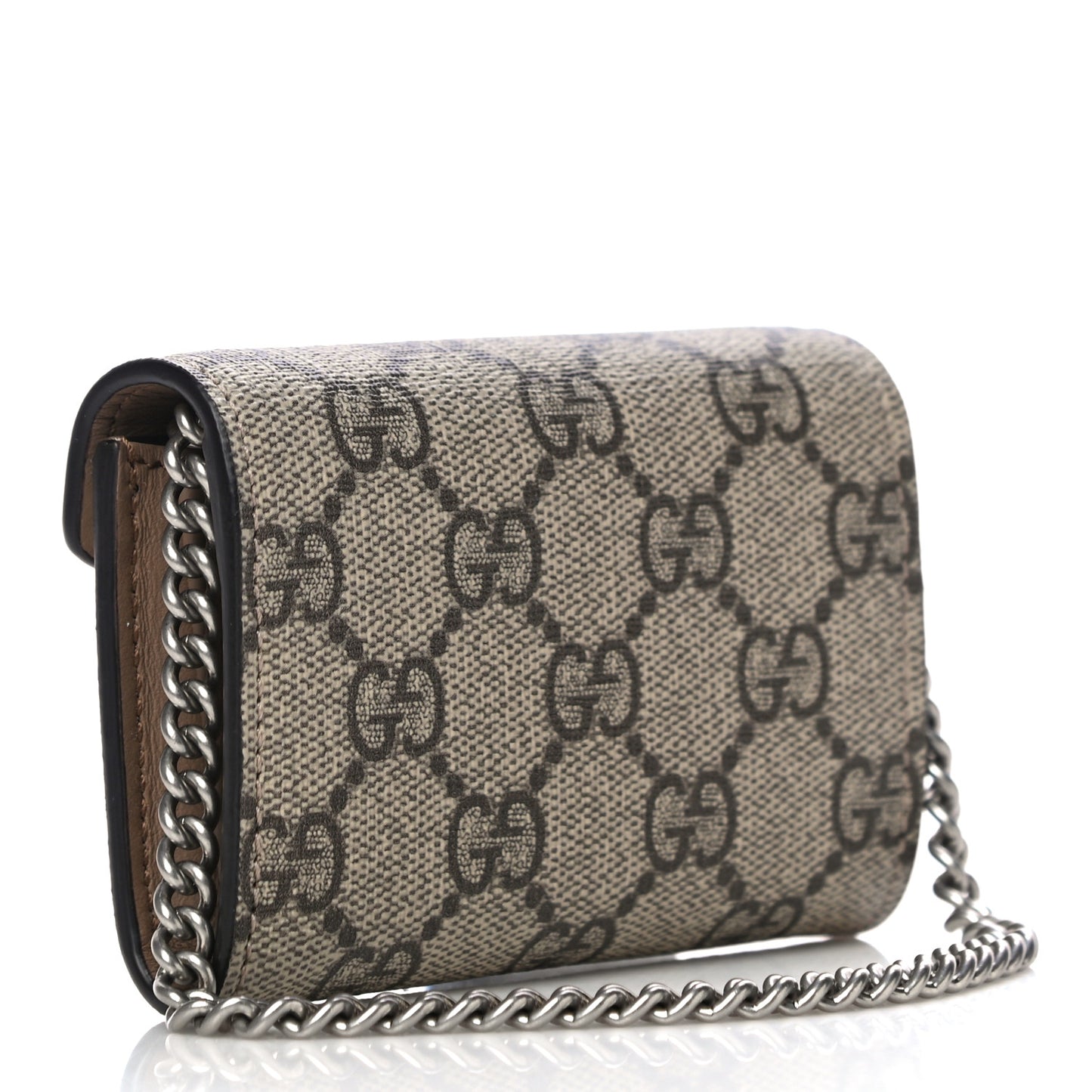 GG Supreme Monogram Dionysus Coin Purse Taupe