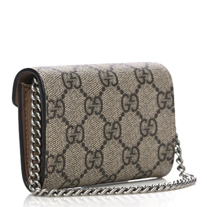 Gucci GG Supreme Monogram Dionysus Coin Purse Taupe 3 of 10