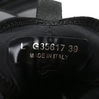 Chanel Velvet Calfskin Mixed Fibers CC Sneakers 39 Black 7 of 8
