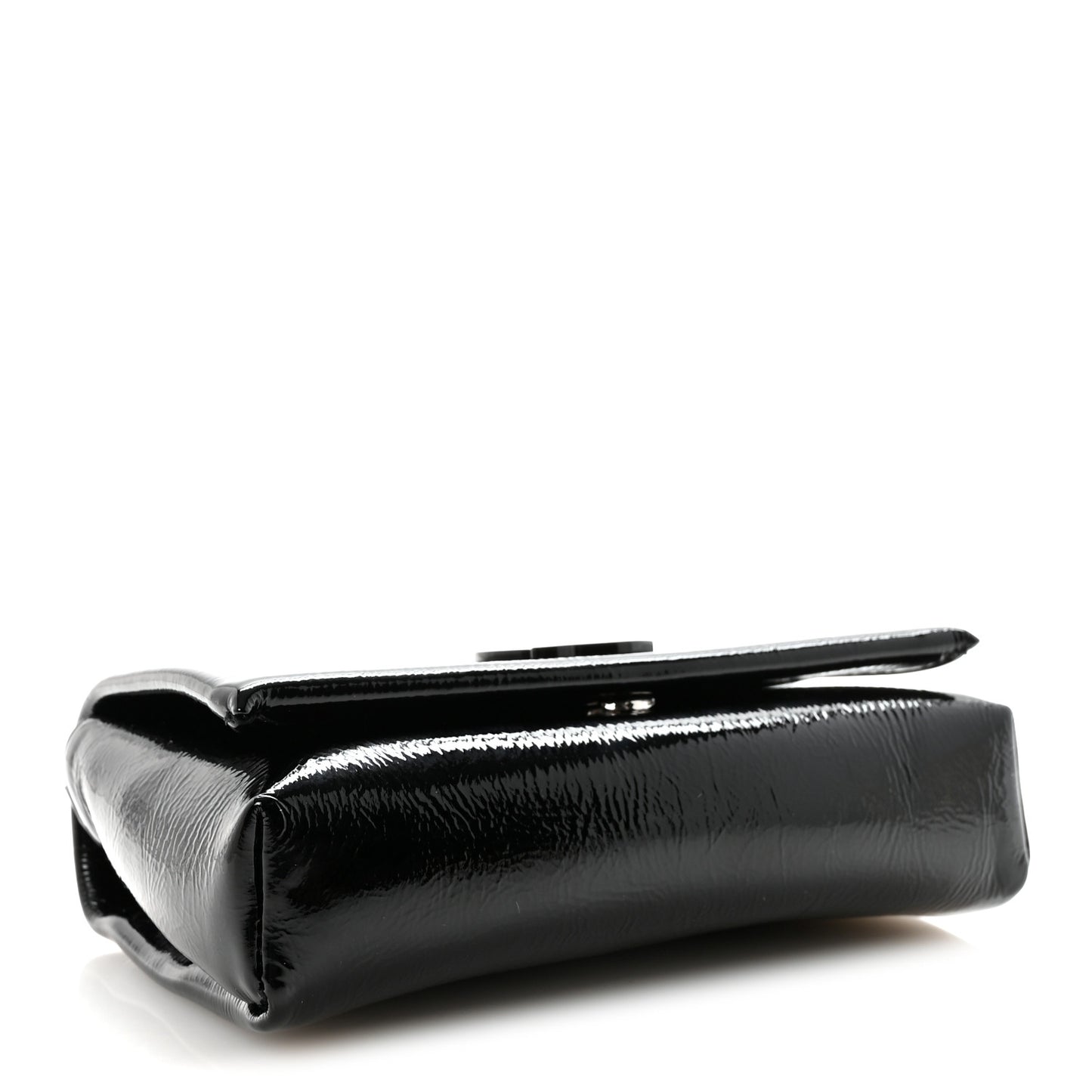 Naplak Patent Calfskin Monochrome Loubi54 Shoulder Bag Zaffiro