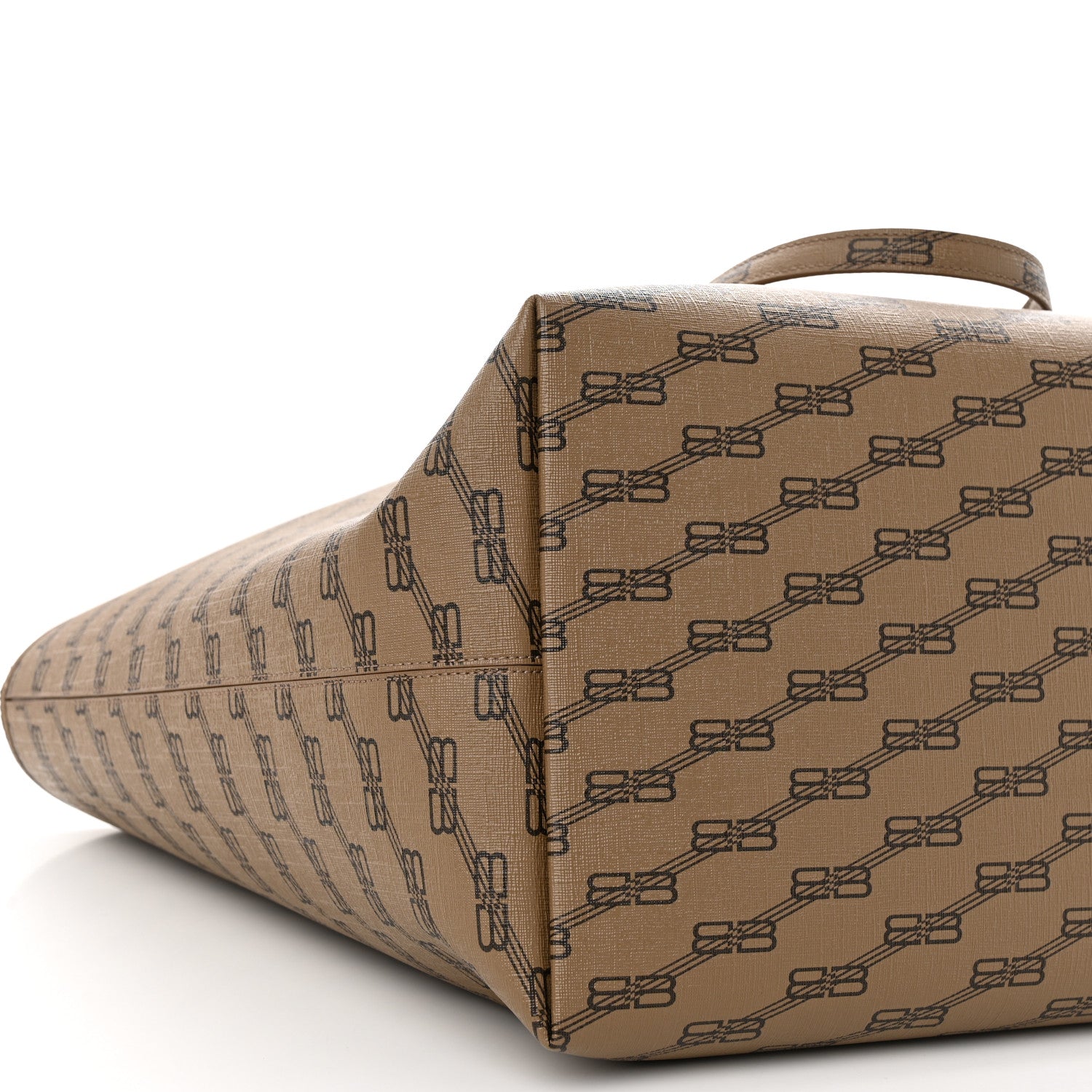 Balenciaga Coated Canvas BB Monogram Large Signature East West Shopper Bag Beige Brown 9 of 11
