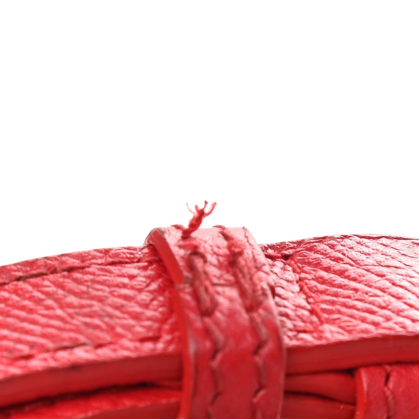 Signature Grained Calfskin Logo XS Ville Camera Bag Rouge Lantern Black