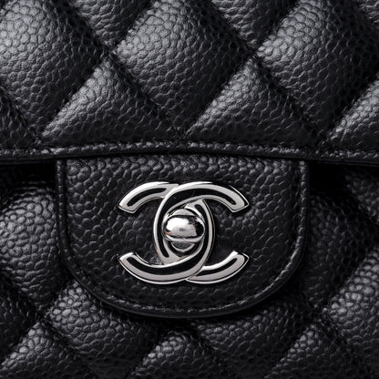 Chanel Caviar Quilted Medium Double Flap Black 11 of 12