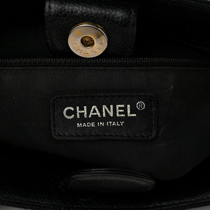 Chanel Caviar Quilted Petit Shopping Tote PST Black 6 of 13