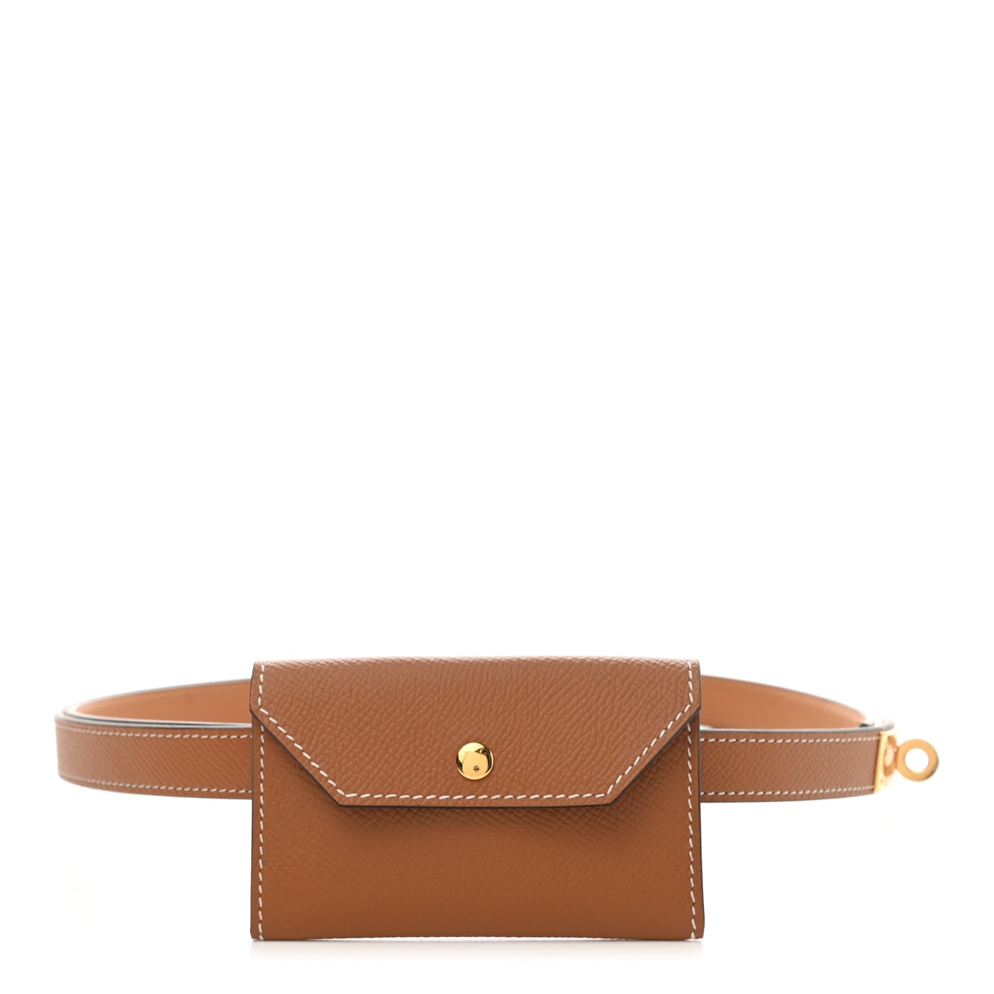 Epsom Kelly Pocket Belt Gold