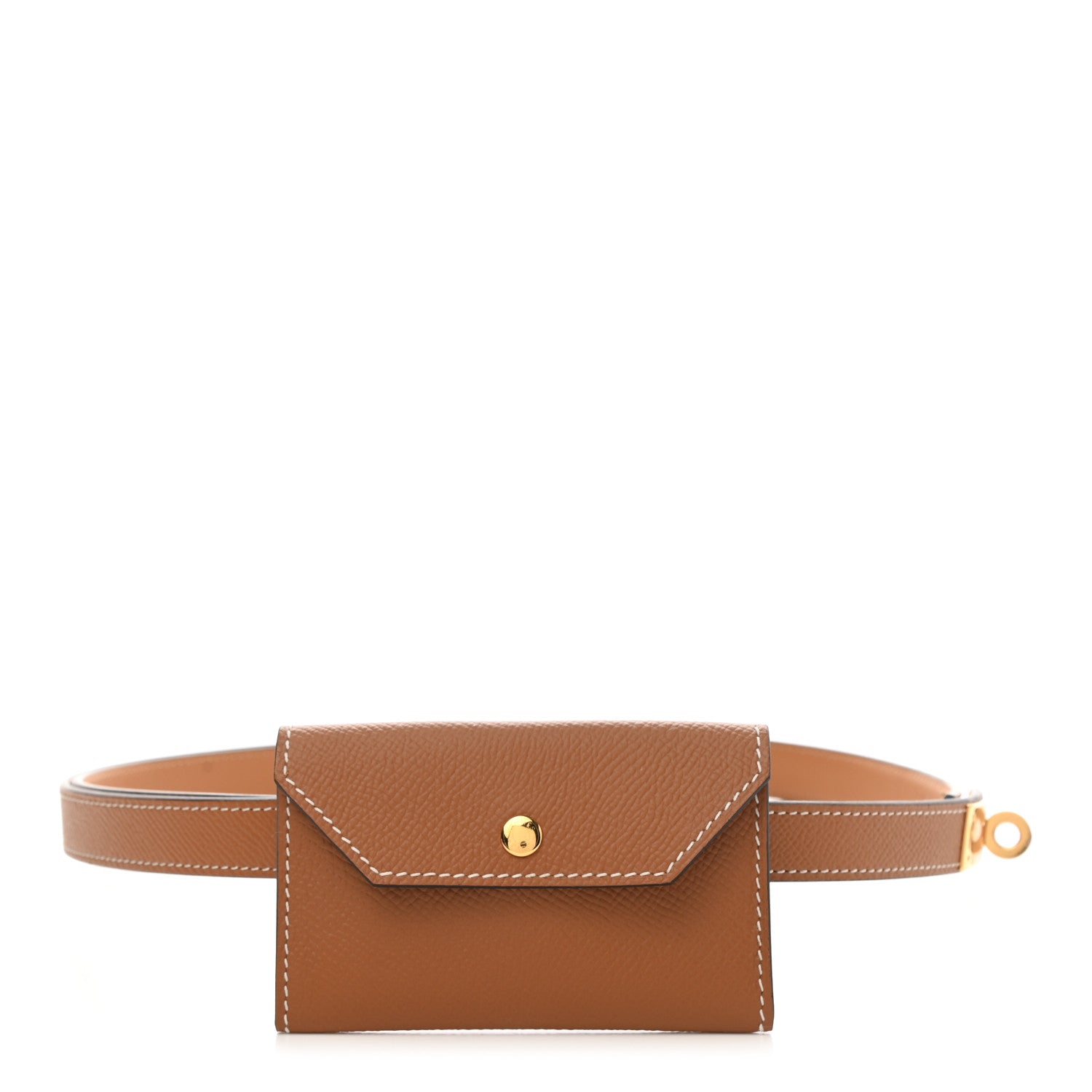 Hermes Epsom Kelly Pocket Belt Gold 3 of 5