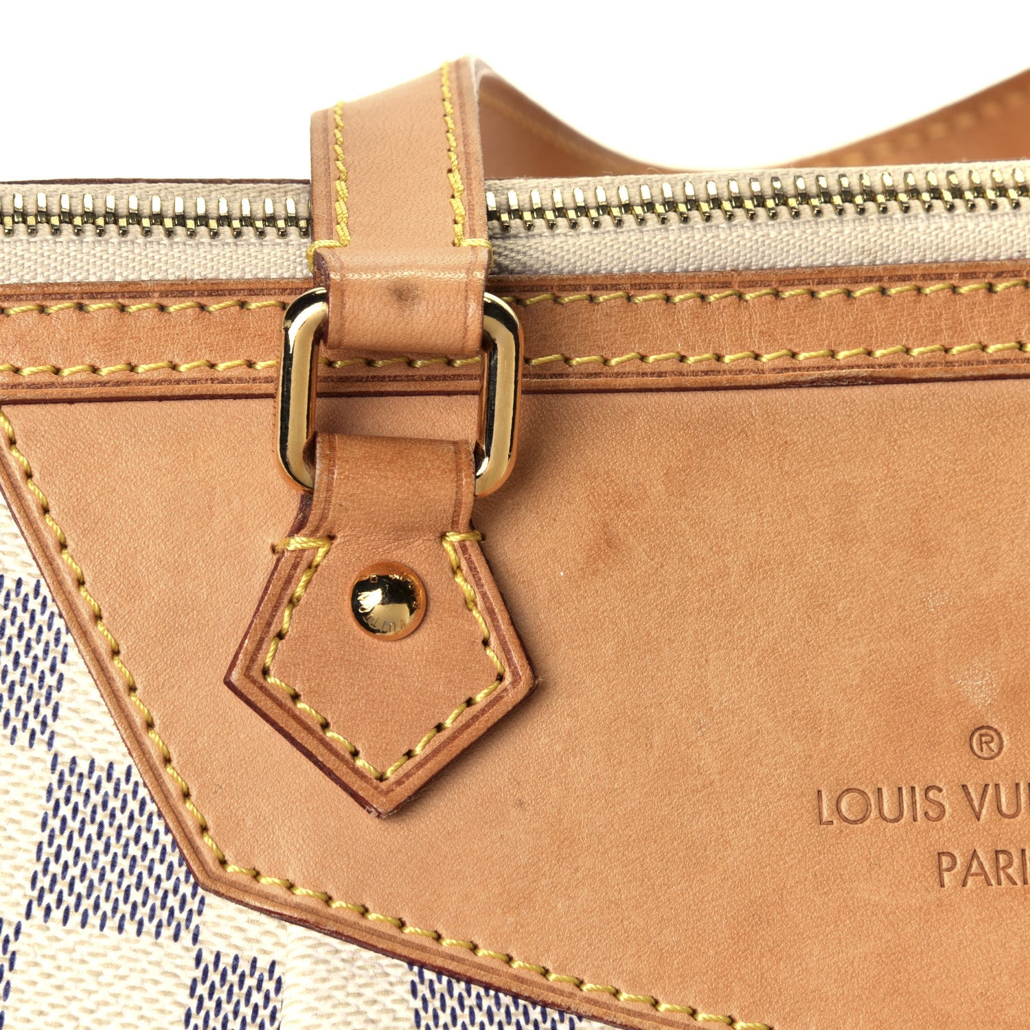Louis Vuitton Damier Azur Siracusa GM 7 of 9