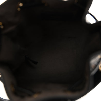 Fendi Vitello Liberty F is Fendi Bi-Color FF 1974 Embossed Mini Mon Tresor Bucket Bag Maya Black 5 of 9