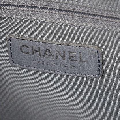 Chanel Caviar Quilted Urban Companion Top Handle Shopping Tote Light Blue 7 of 8