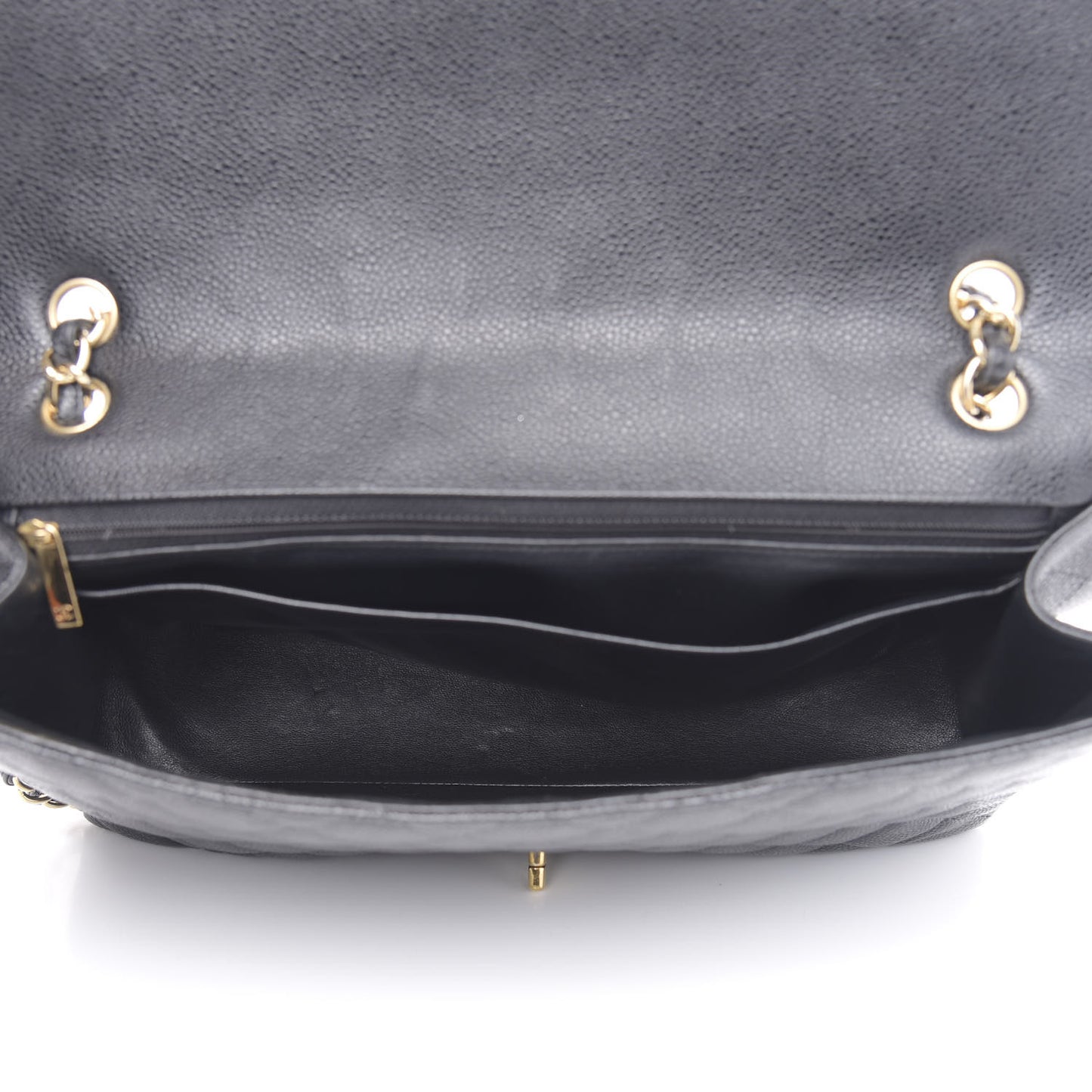 Caviar Quilted Maxi Single Flap Black