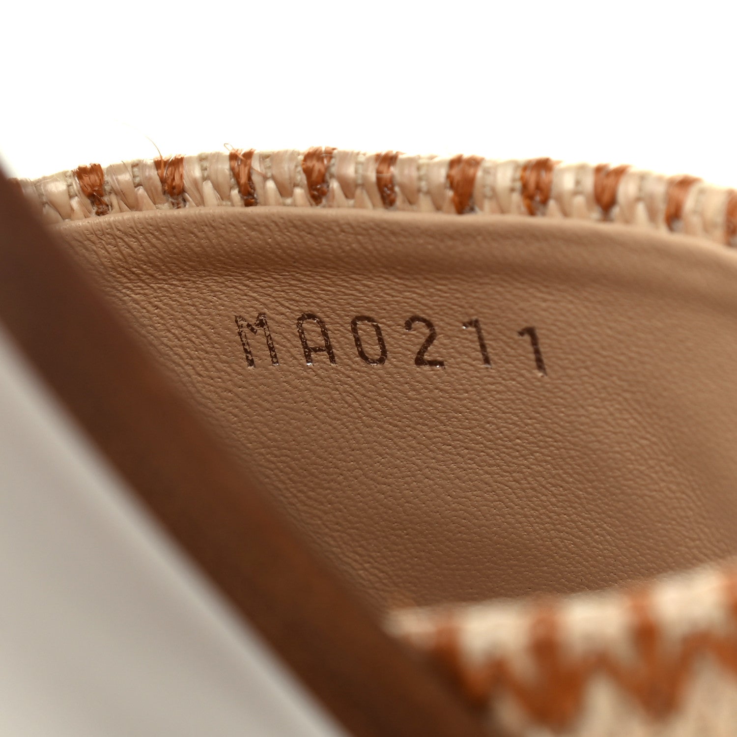 Louis Vuitton Raffia Calfskin Monogram Lock It Flat Mules 36 Cognac Brown 8 of 8