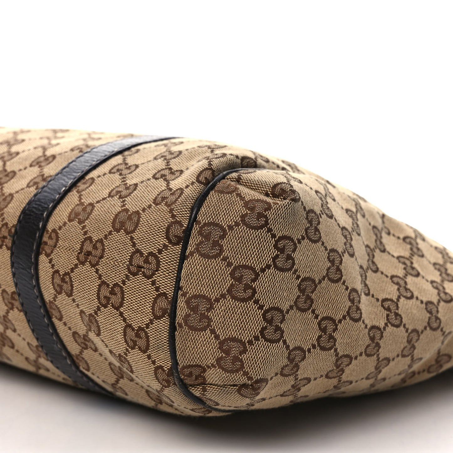 Monogram New Ladies Web Tote Dark Brown