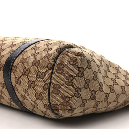 Gucci Monogram New Ladies Web Tote Dark Brown 10 of 15