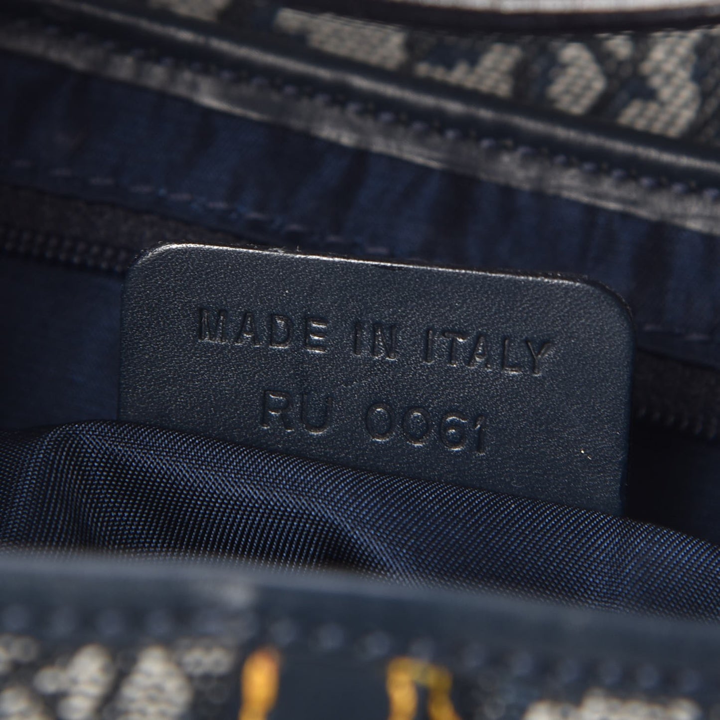 Monogram Saddle Bag Blue