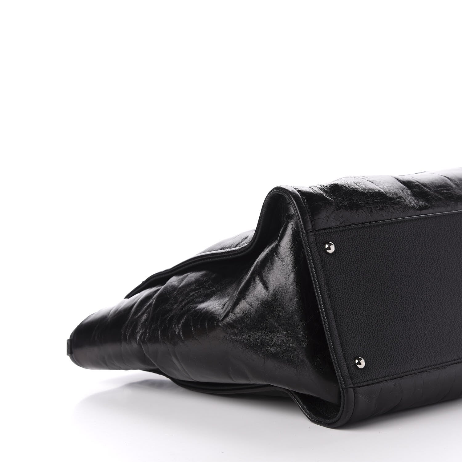 Chanel Glazed Calfskin Medium Deauville Tote Black 6 of 10
