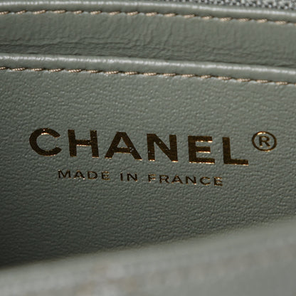 Chanel Iridescent Caviar Quilted Mini Rectangular Flap Green 6 of 8