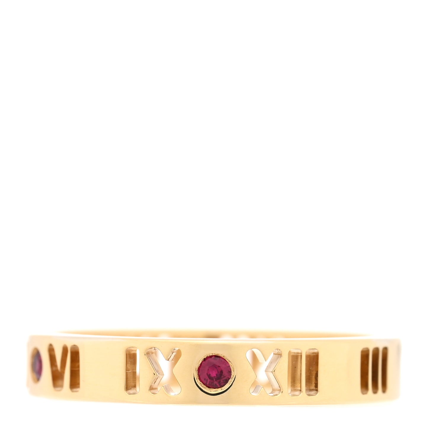 18K Yellow Gold Ruby Atlas Pierced Ring 57 8