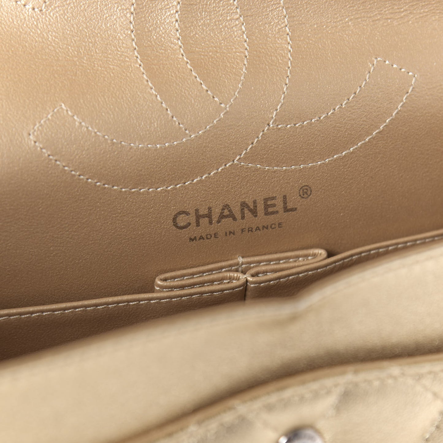 Metallic Calfskin Quilted 2.55 Reissue 226 Flap Gold
