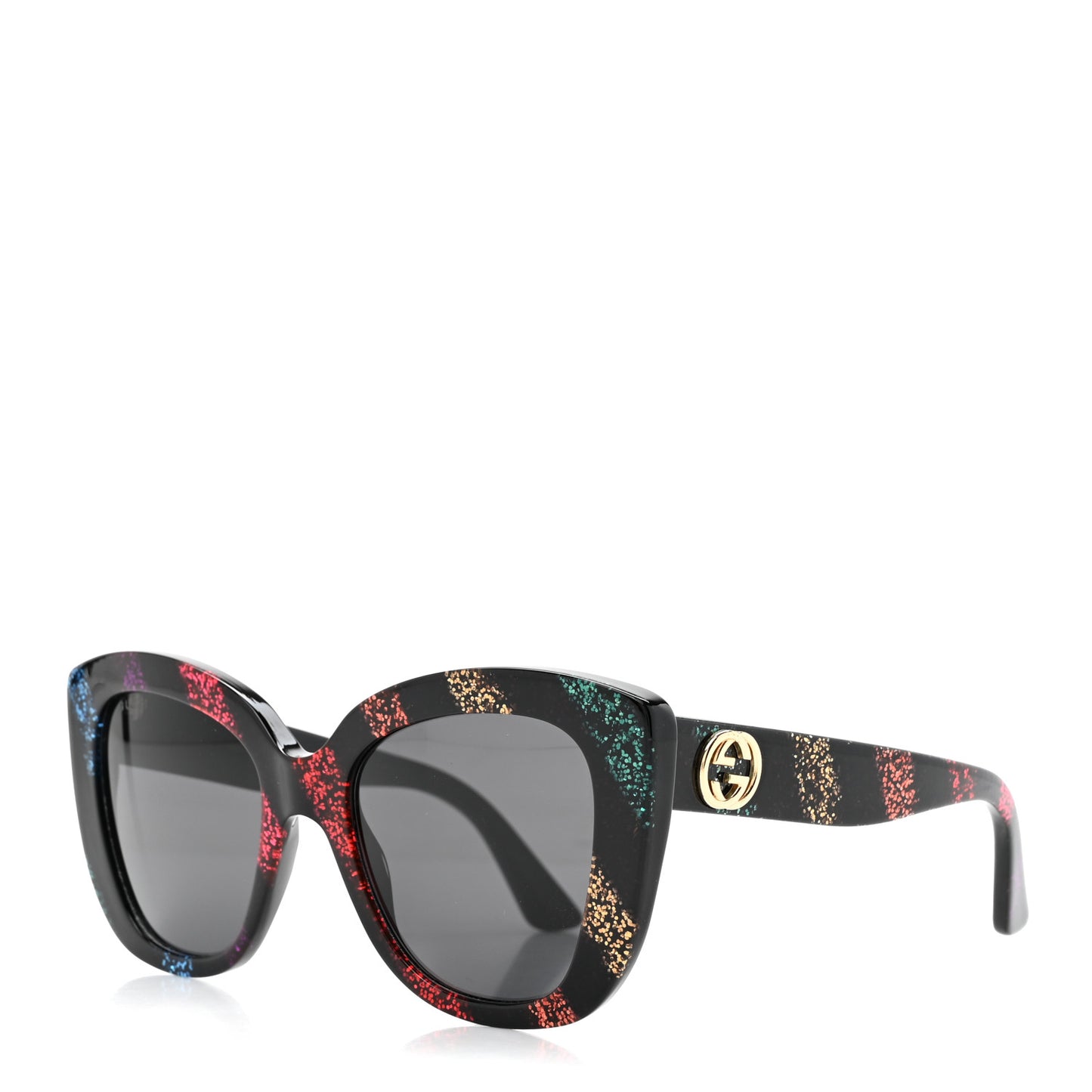 Acetate Glitter Sunglasses GG0327S Black