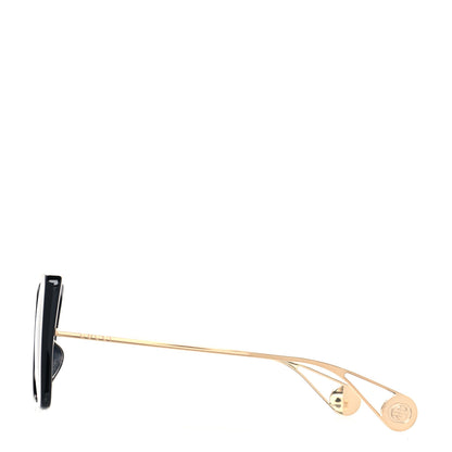 Gucci Acetate Oversize Square Frame GG0435S Sunglasses Black 3 of 6