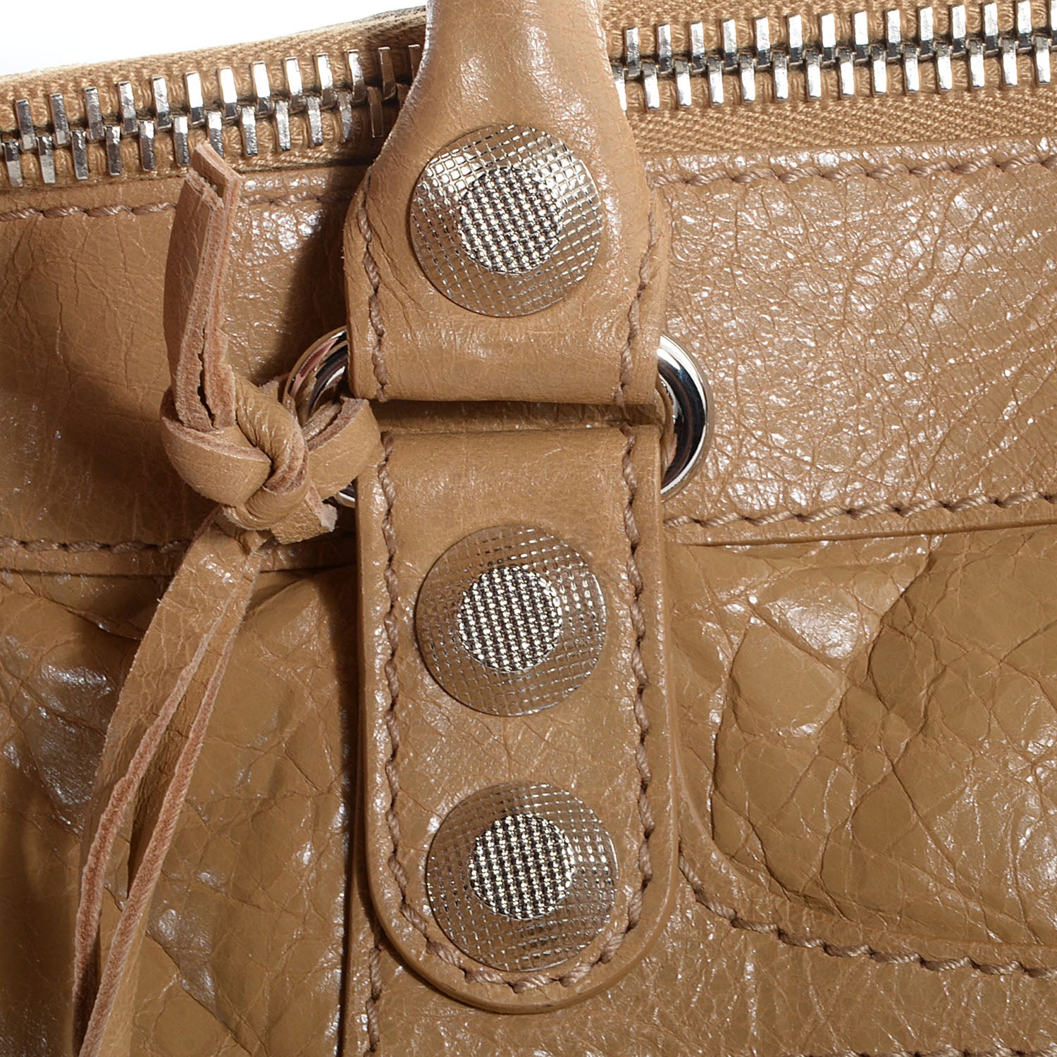 Balenciaga Agneau Giant 12 Silver Hardware Work Beige Nougatine 12 of 13