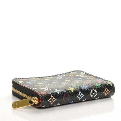 Louis Vuitton Monogram Multicolor Zippy Coin Purse Black Grenade 4 of 7